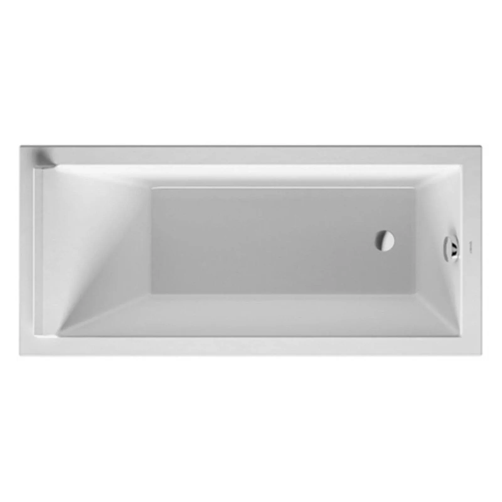 Duravit Starck 700331000000090 59 in. Soaking Bathtub White