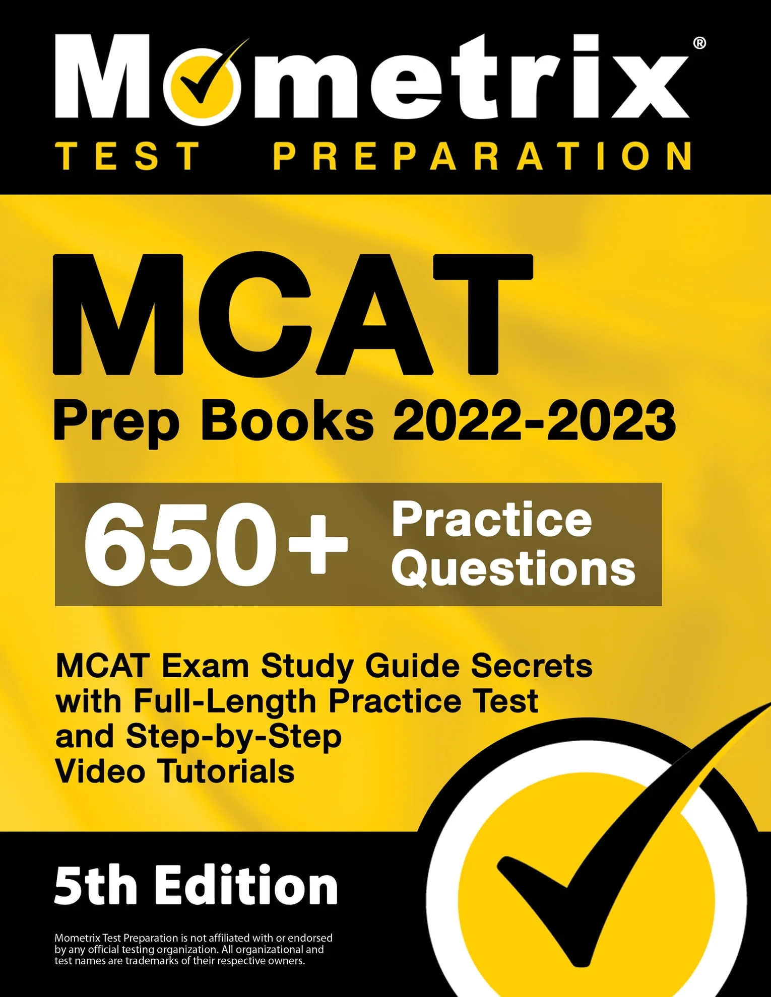 MCAT Prep Books 2022-2023: MCAT Exam Study Guide Secrets, Full-Length Practice Test, Step-by-Step Video Tutorials: 5th Edition