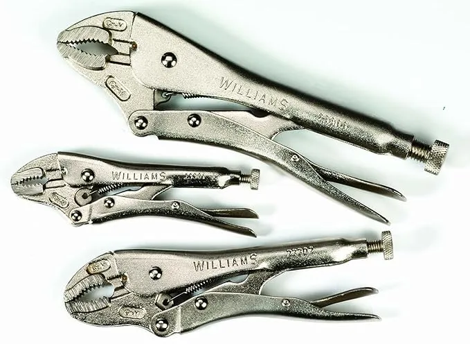 Williams 23072 3-Piece Locking Pliers Set