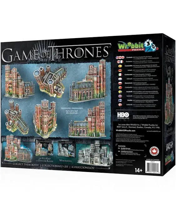 WREBBIT: Game of Thrones The Red Keep: 3D Puzzle