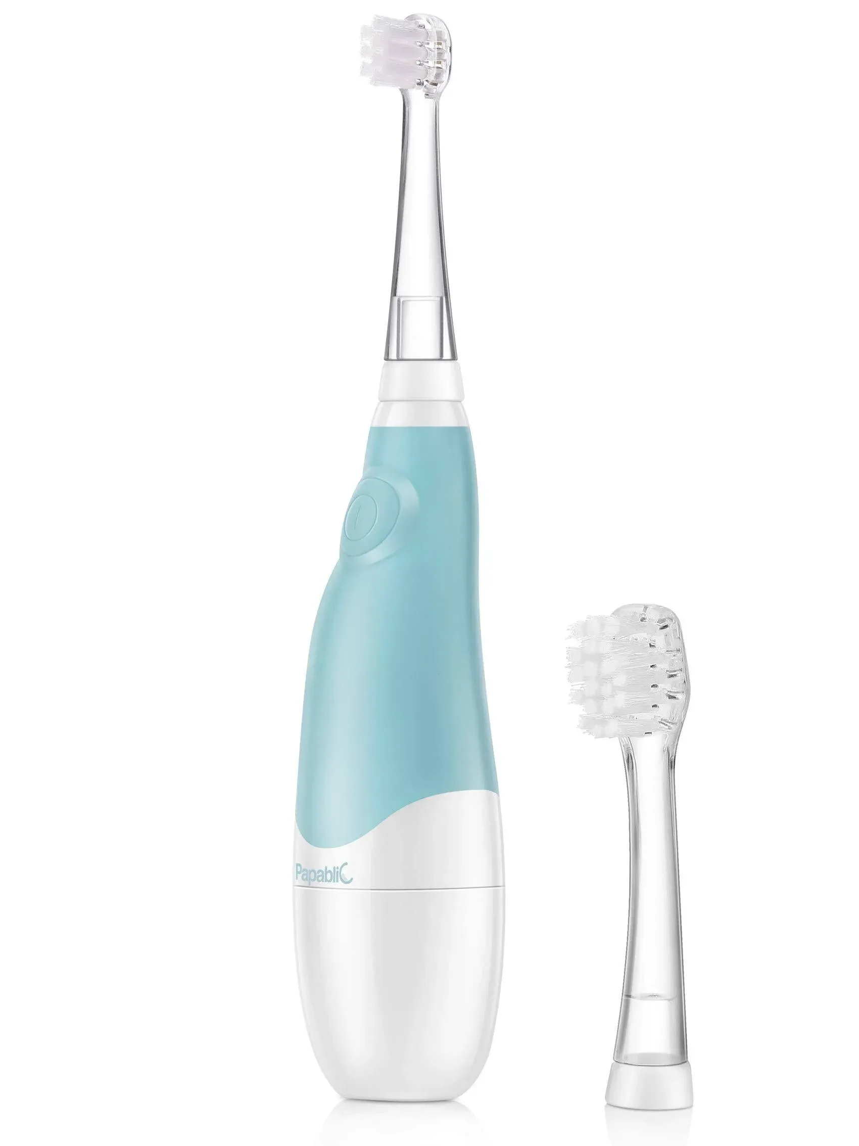 Papablic BabyHandy 2-Stage Sonic Electric Toothbrush for Babies and Toddlers Ages ...