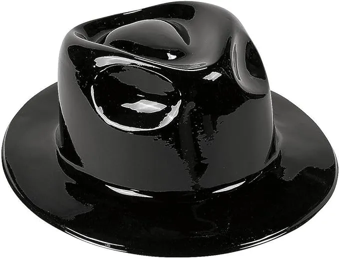 Adult&#8217;s Black Fedoras - 12 Pc.