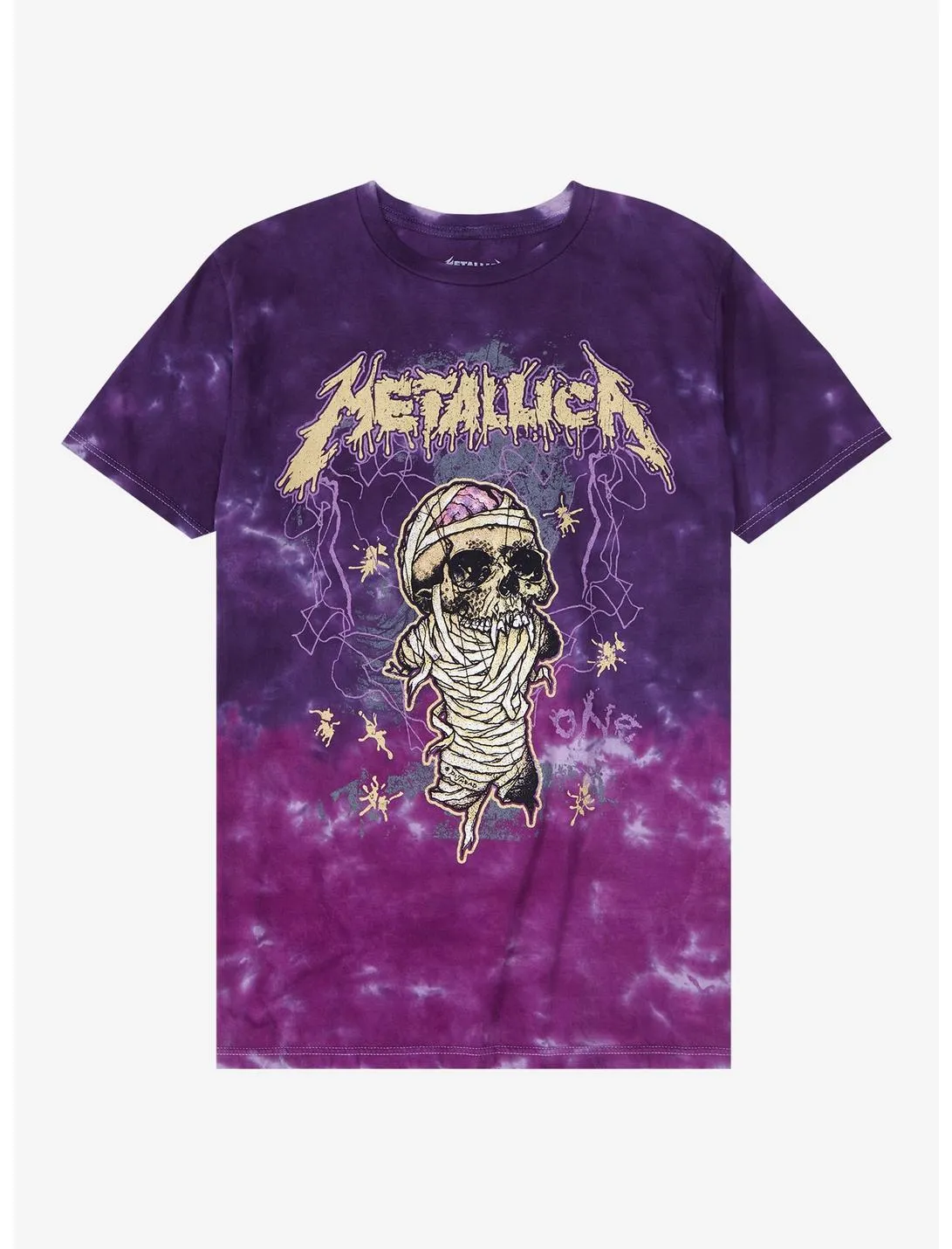 Metallica One Tie-Dye Boyfriend Fit Girls T-ShirtMetallica One Tie-Dye Boyfriend Fit Girls T-Shirt