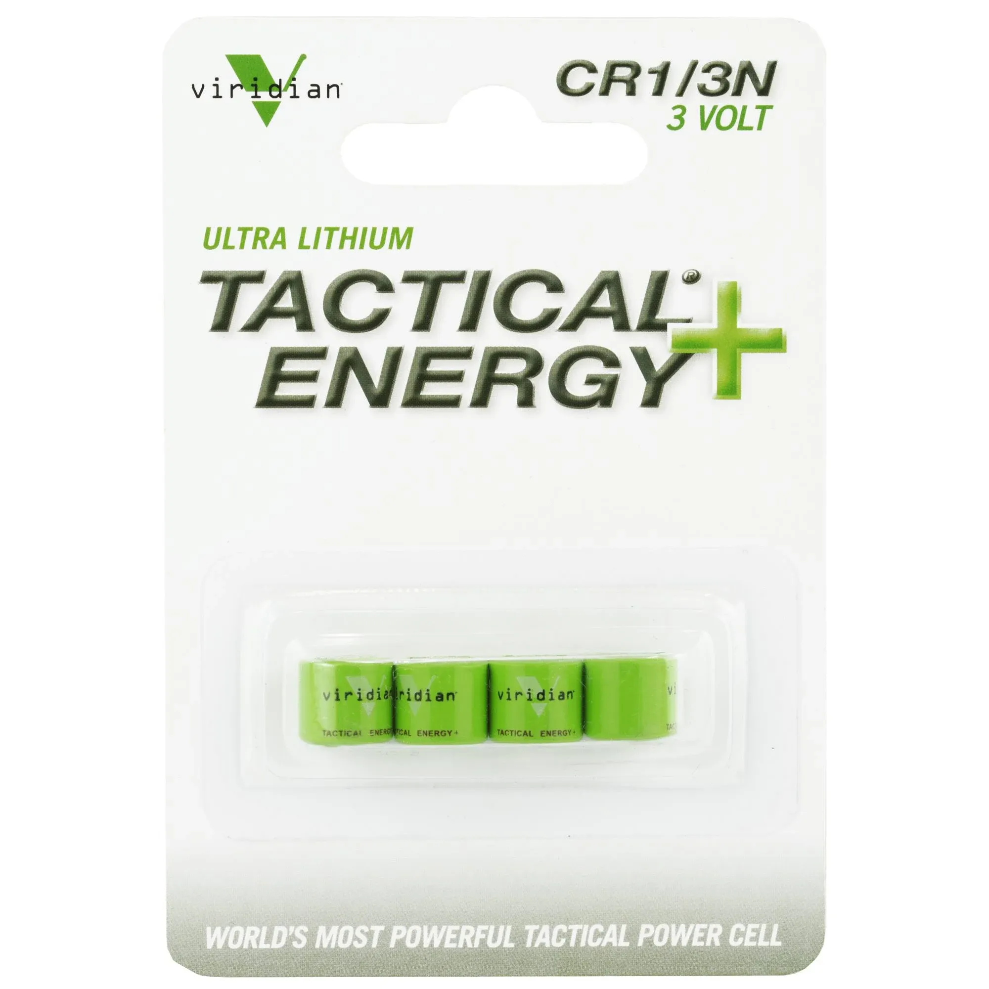 Viridian CR 1/3N Tactical Energy Plus Lithium Batteries, 3 Volt (Bulk Pack of 6)