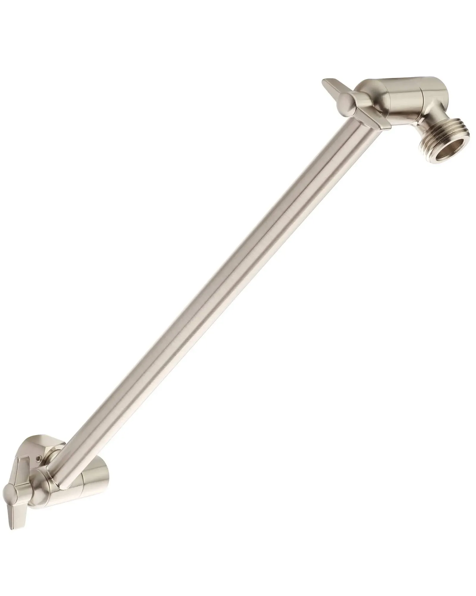 Singing Rain 11 inch Brushed Nickel Adjustable Shower Head Extension Arm with ...