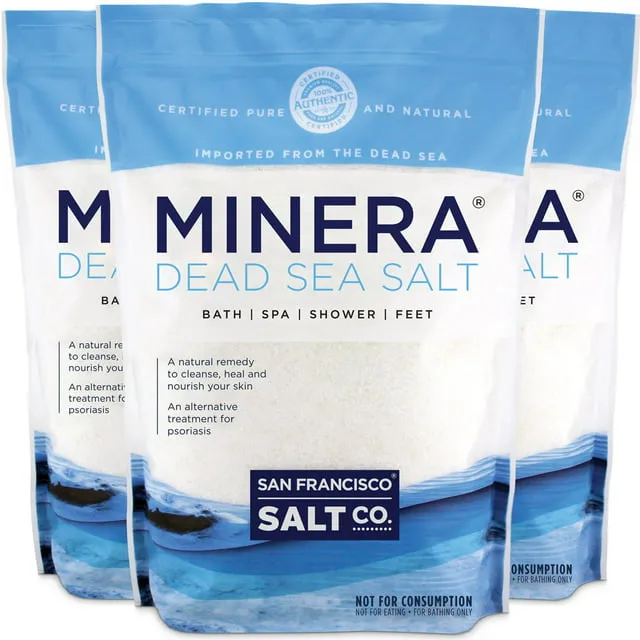 Minera Dead Sea Salt, 19 lbs. Fine. 100% Pure and Authentic.