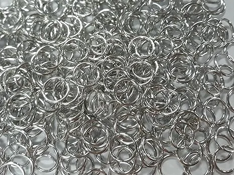 1 Pound Bright Aluminum Chainmail Jump Rings 14G 1/2" ID (1150+ Rings)