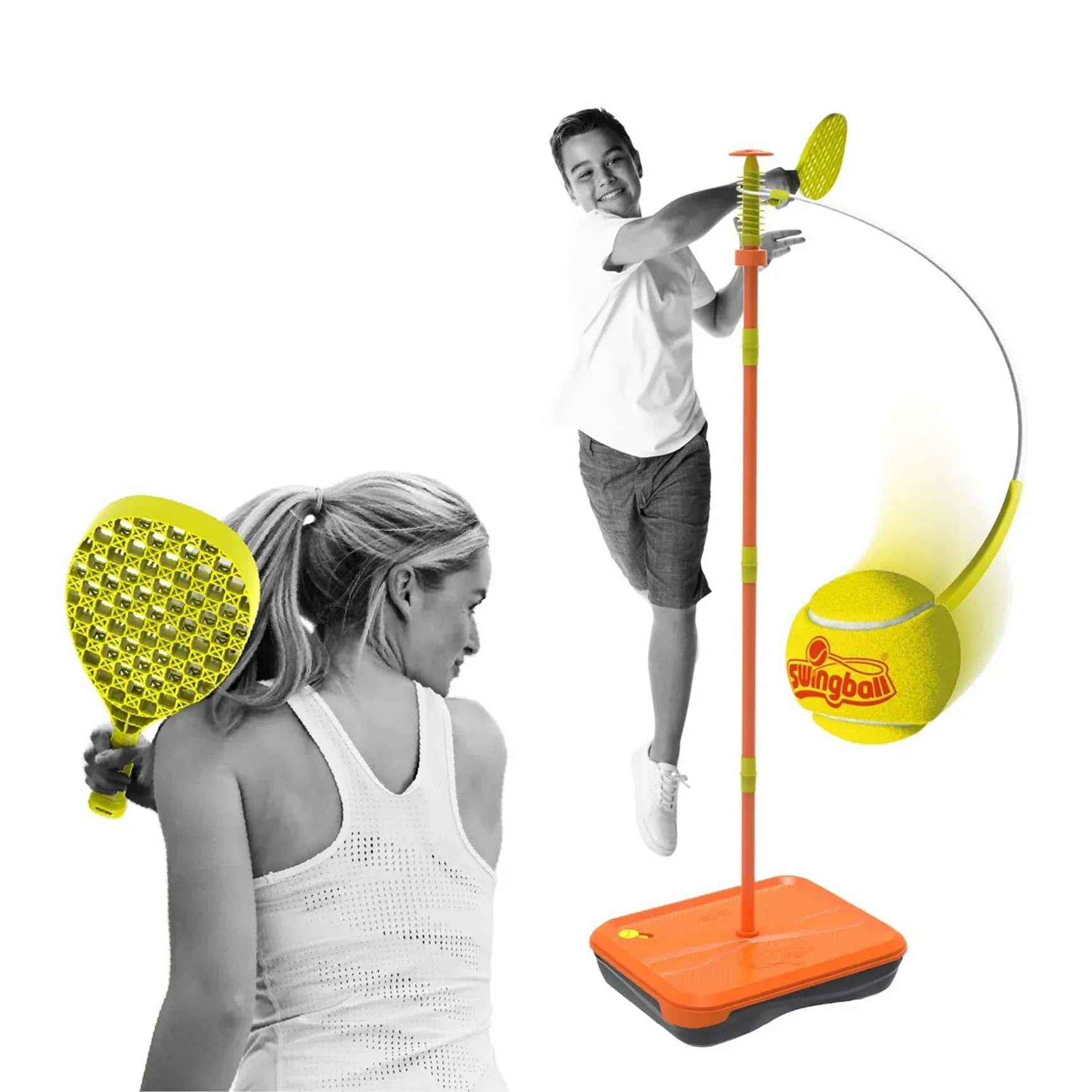 Tournament - Tether Tennis Game with up to 4 Feet Adjustable Height Pole, Foa...