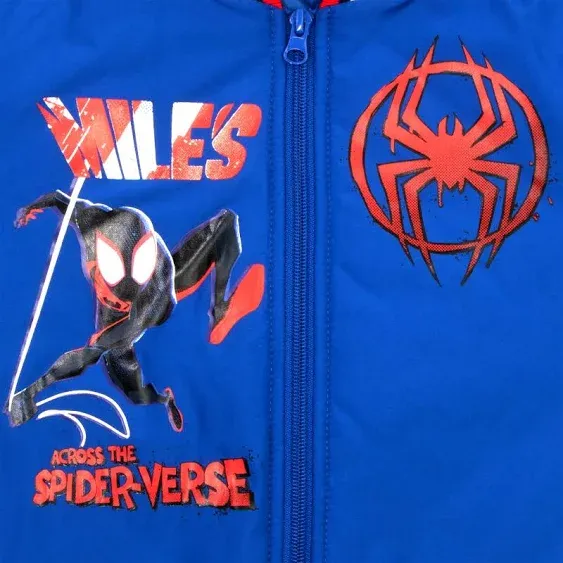 Marvel Superheroes Characters Boys Bomber Jacket, Miles Morales Spider-Man (Sizes 4-18)