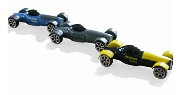 BluTrack Racer 3-Pack 1/64th Scale Toy Cars (Ages 3+)