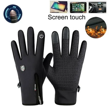 Winter Warm Gloves Touchscreen Cold Weather Ski Gloves Windproof Anti-Slip Sports Gloves for Cycling Skiing Climbing XL