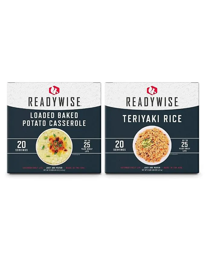 ReadyWise Gluten-Free Emergency Food Entree Box Kit | 40 Servings