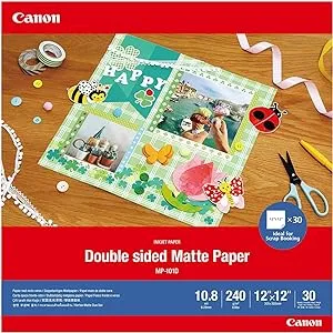 Canon Double-Sided Matte Photo Paper (12 x 12", 30 Sheets)