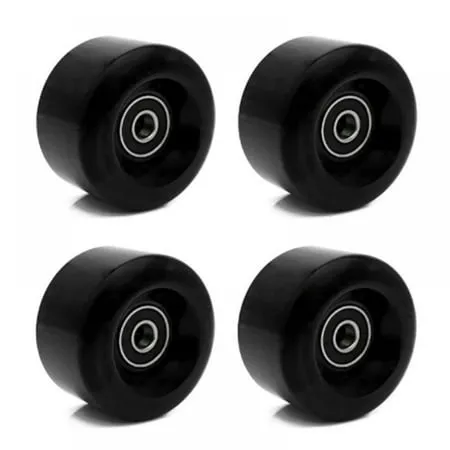 4 Pack Roller Skate Wheels with Bearings Installed for Double Row Skating Quad Skates and Skateboard Outdoor or Indoor Use 32mm x 58mm 82A