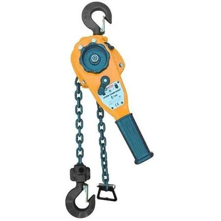 1 1/2 Ton Lever Chain Hoist, 20 Ft, Black Oxide Chain