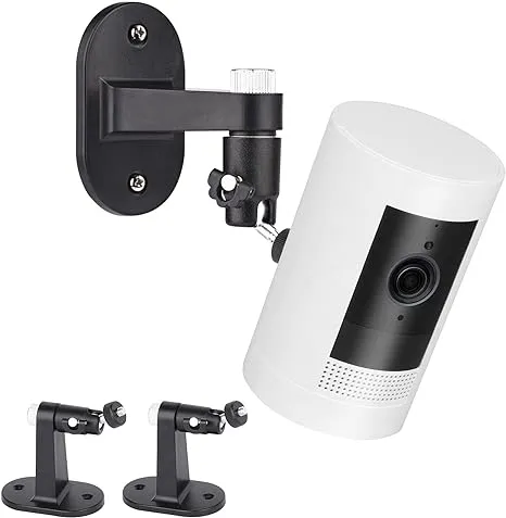 2Pack Adjustable Security Wall Mount Bracket for Ring Stick Up Cam &amp; Ring Indoor