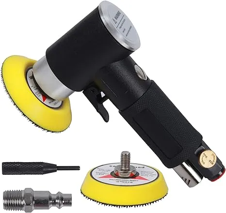 YELWAY 2" and 3" Random Orbital Air Mini Sander, Pneumatic Sander for Auto ...