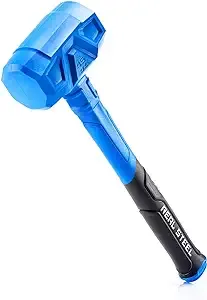 REAL STEEL Dead Blow Hammer with Carbon Steel Core Handle, Marring and Sparking Resistant, 45 Ounce (0318)