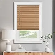 Cordless Light Filtering Mini Blind - 47 Inch Width, 48 Inch Length, 1" Slat Size - Black - Cordless GII Morningstar Horizontal Windows Blinds for Interior by Achim Home Décor