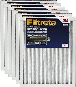 Filtrete Ultimate Allergen Reduction Filter UT26-2PK-6E, MPR 1900, 20 in x 24 in x 1 in (50.8 cm x 60.9 cm x 2.5 cm), 2/pk