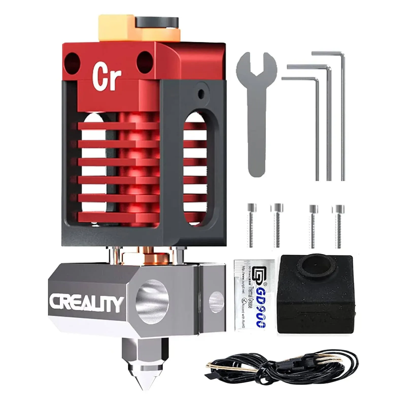 Creality Spider 3.0 Pro All Metal Hotend Upgrade Kit,High Temperature High Flow Supporting 300℃ and 300mm/s Printing, Fit for Ender 3,Ender 3v2,Ender 3 pro,Ender 3s,Ender 5 Plus,CR-10,CR-10S Series