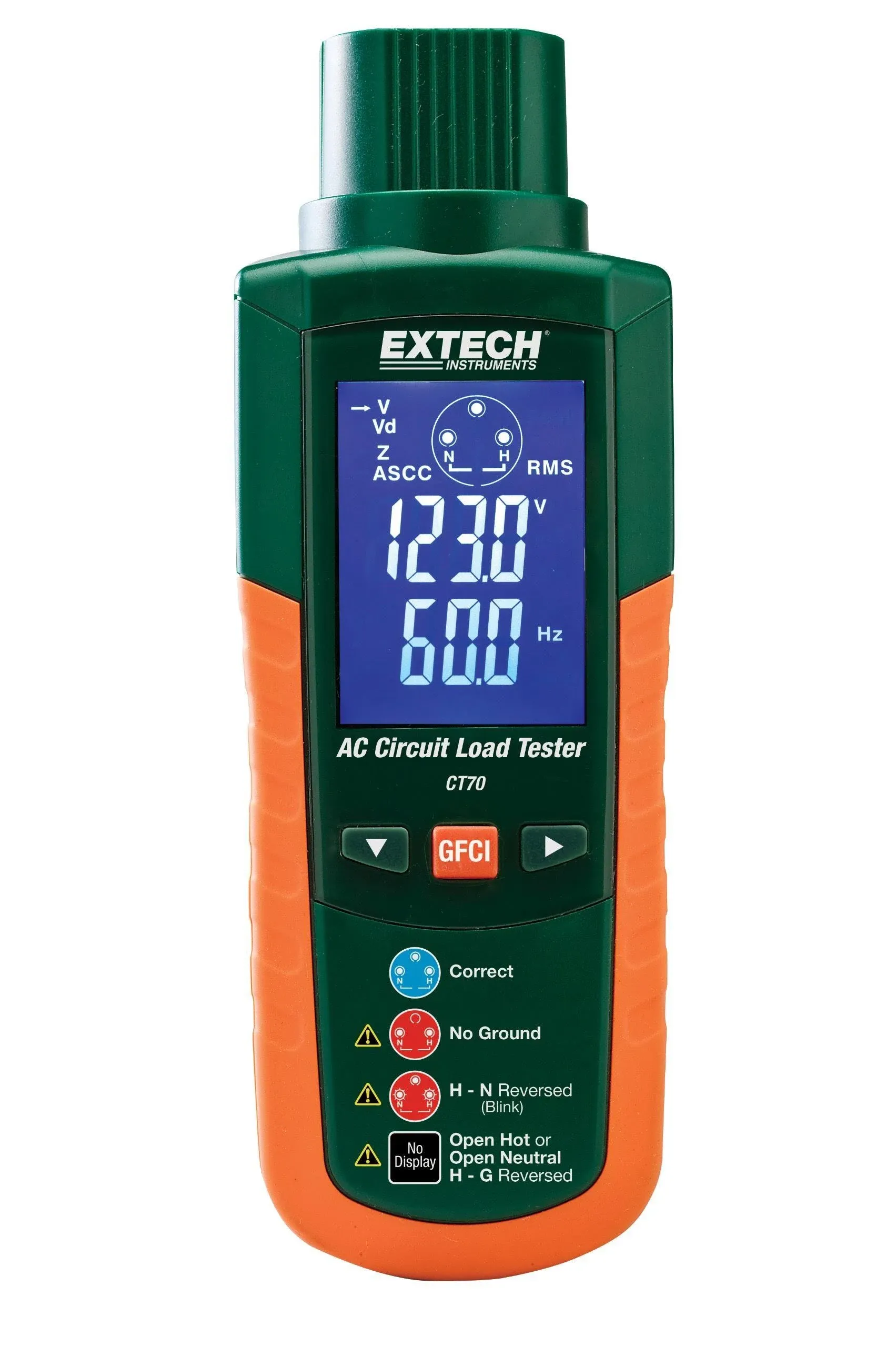 Extech CT70 AC Circuit Load Tester,Black