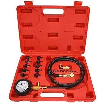 Oil Pressure Tester Kit, 0-140 PSI Engine Oil Pressure Tester Gauge Tool Kit for Cars ATVs Trucks Use.