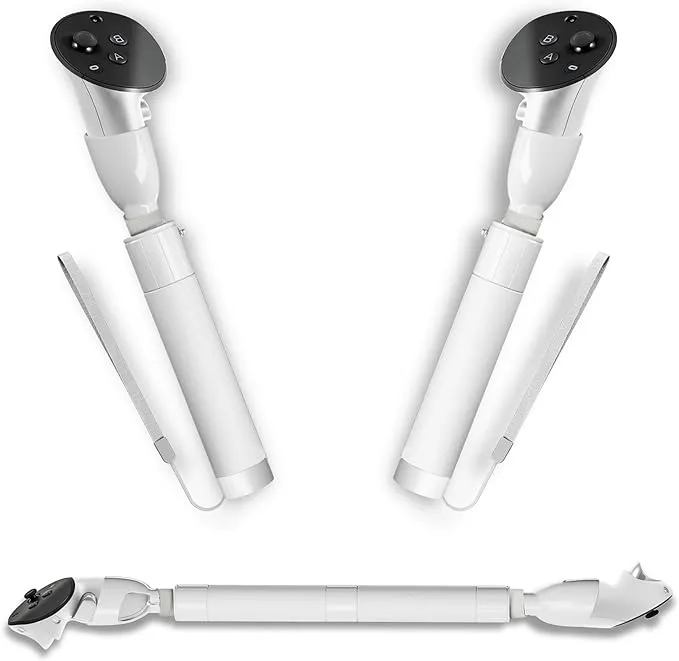 DEVASO Dual Handles Extension Handles for Meta Quest 3 Accessories, 3 in 1 ...