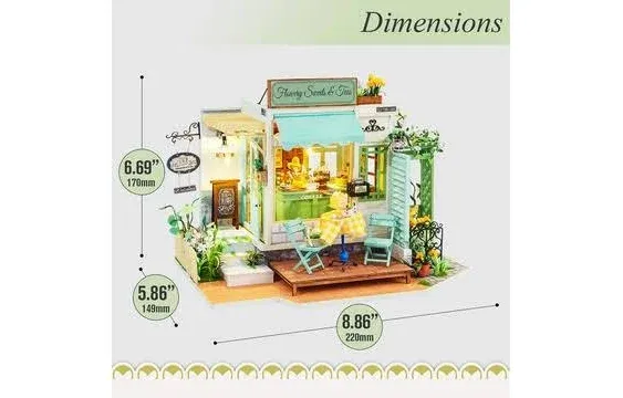 Hands Craft Honey Ice Cream Shop DIY Miniature House Kit One-Size