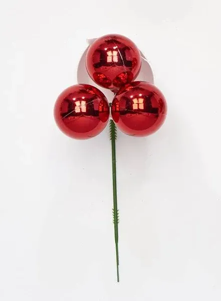 Worth Imports 12-Pack Red Ball Spray Christmas Tree Pick Lowes.com