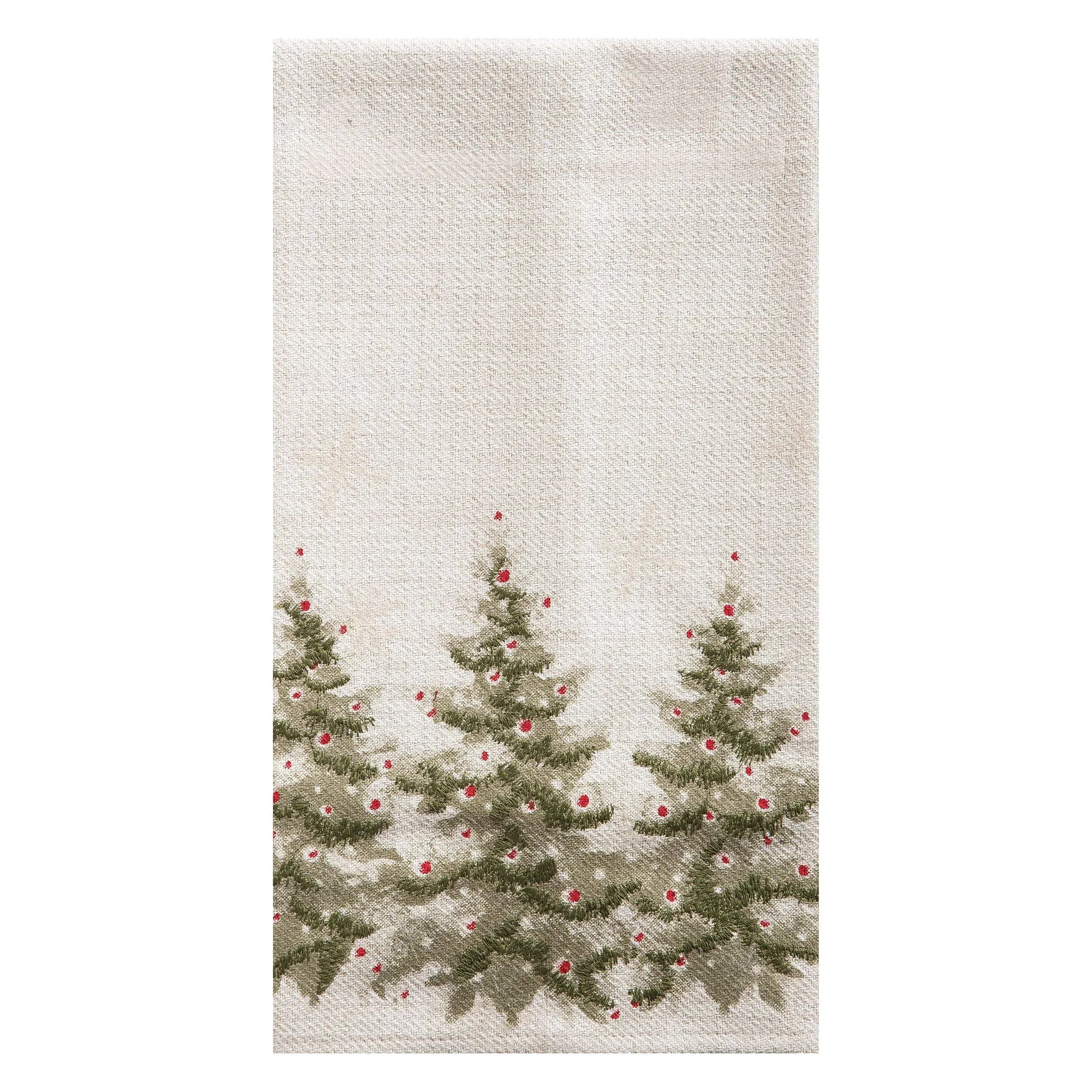 Embellished Christmas Trees Kitchen Towel