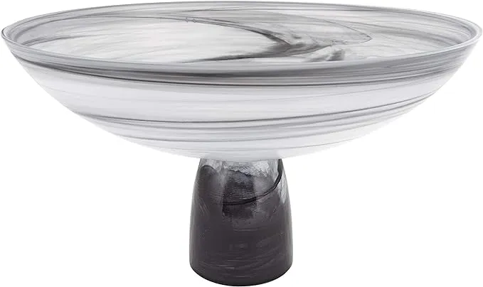 Art Glass -- Milky Way Footed Centerpiece Bowl 11&quot;