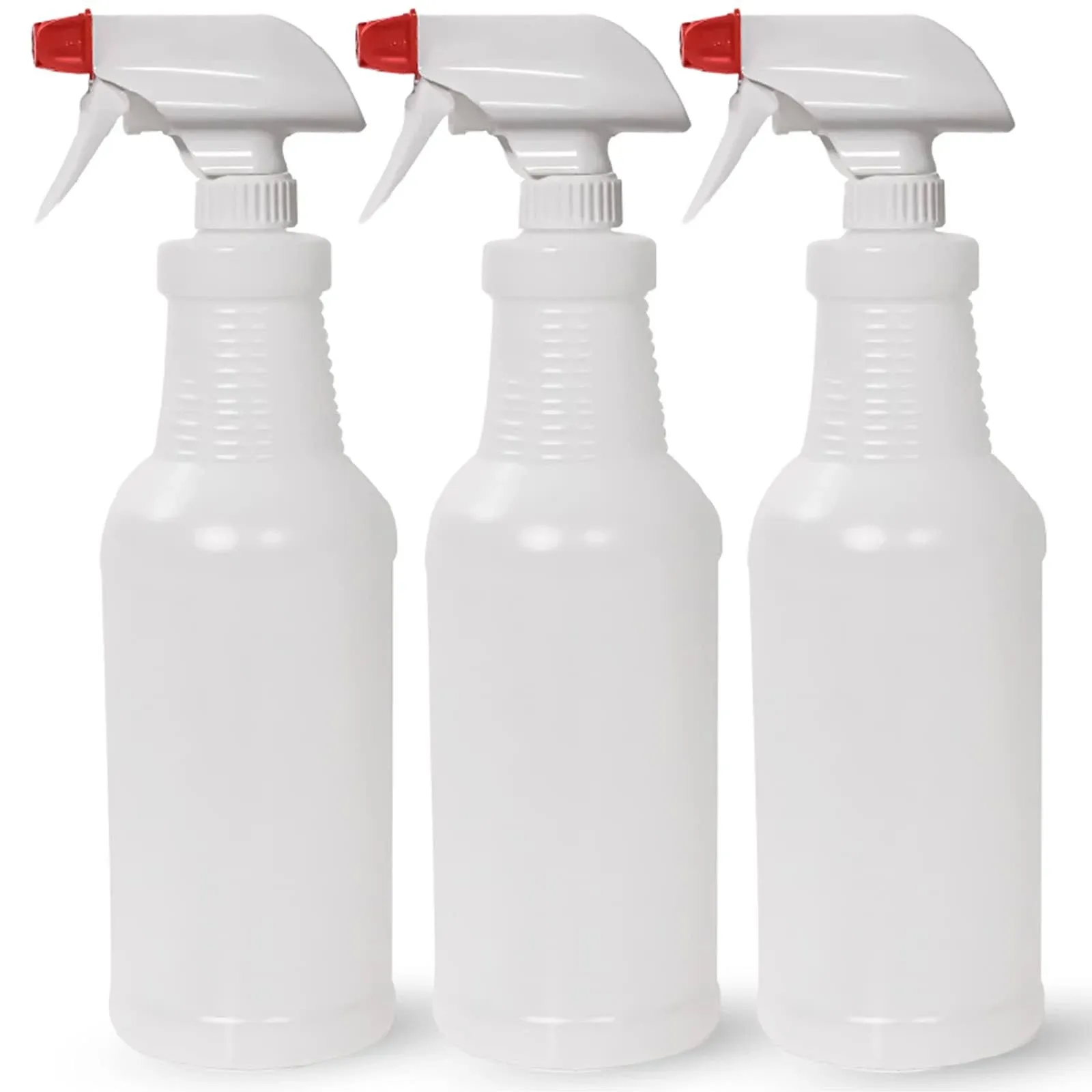 Pinnacle Mercantile Plastic Spray Bottles Leak Proof Technology Empty 32 oz Pack of 3 Made in USA