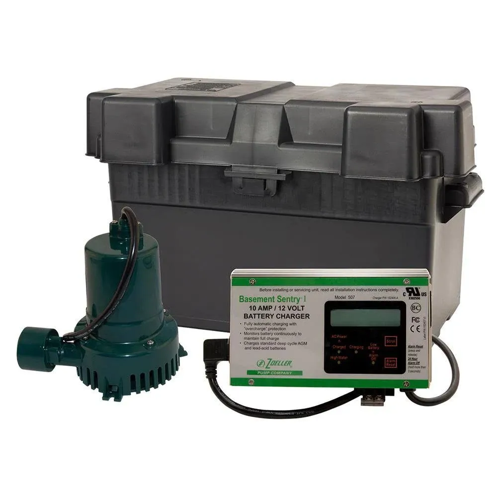 Zoeller 507-0005 Basement Sentry Battery Backup Pump