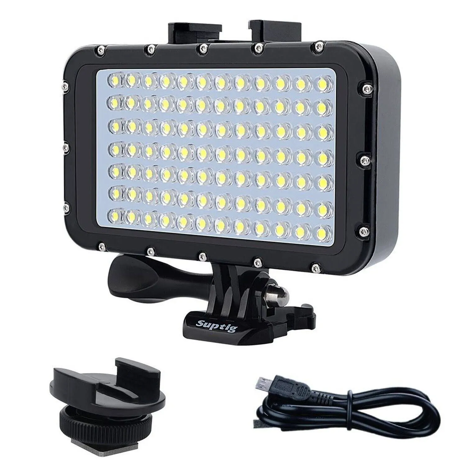 Suptig Underwater Lights Dive Light 84 LED High Power Dimmable Waterproof LED ...