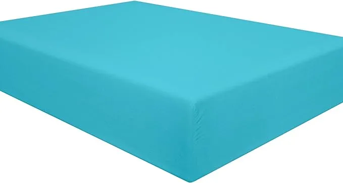 NTBAY Full Fitted Sheet Only - Brushed Microfiber Deep Pocket Fitted Sheet - Soft, Wrinkle-Free, Fade-Resistant, Stain-Resistant, Hotel Quality Fitted Bed Sheet, Blue