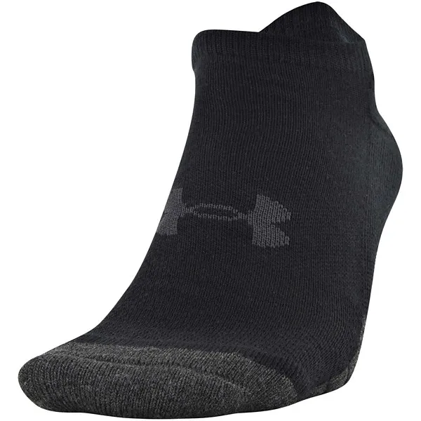 Adult Under Armour Performance Tech 3 Pack Ankle Socks Large Black