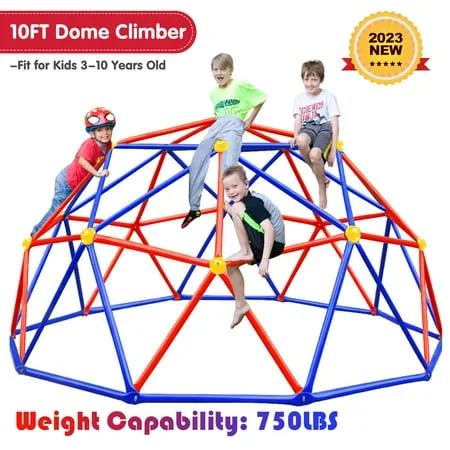 Zupapa 2023 Upgraded Outdoor Geometric Dome Climber with 750LBS Weight Capability, 3-Year Warranty with 3D Assembly Video,Suitable for 1-6 Kids Climbing Frame