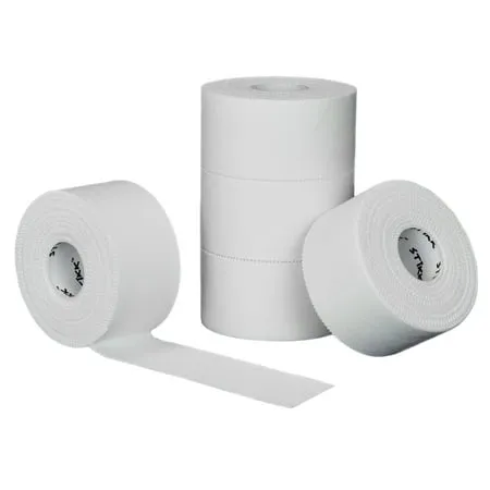 STIKK White Athletic Tape 5 Pack 1.5&#034; x 15 Yard Rolls (45 feet)