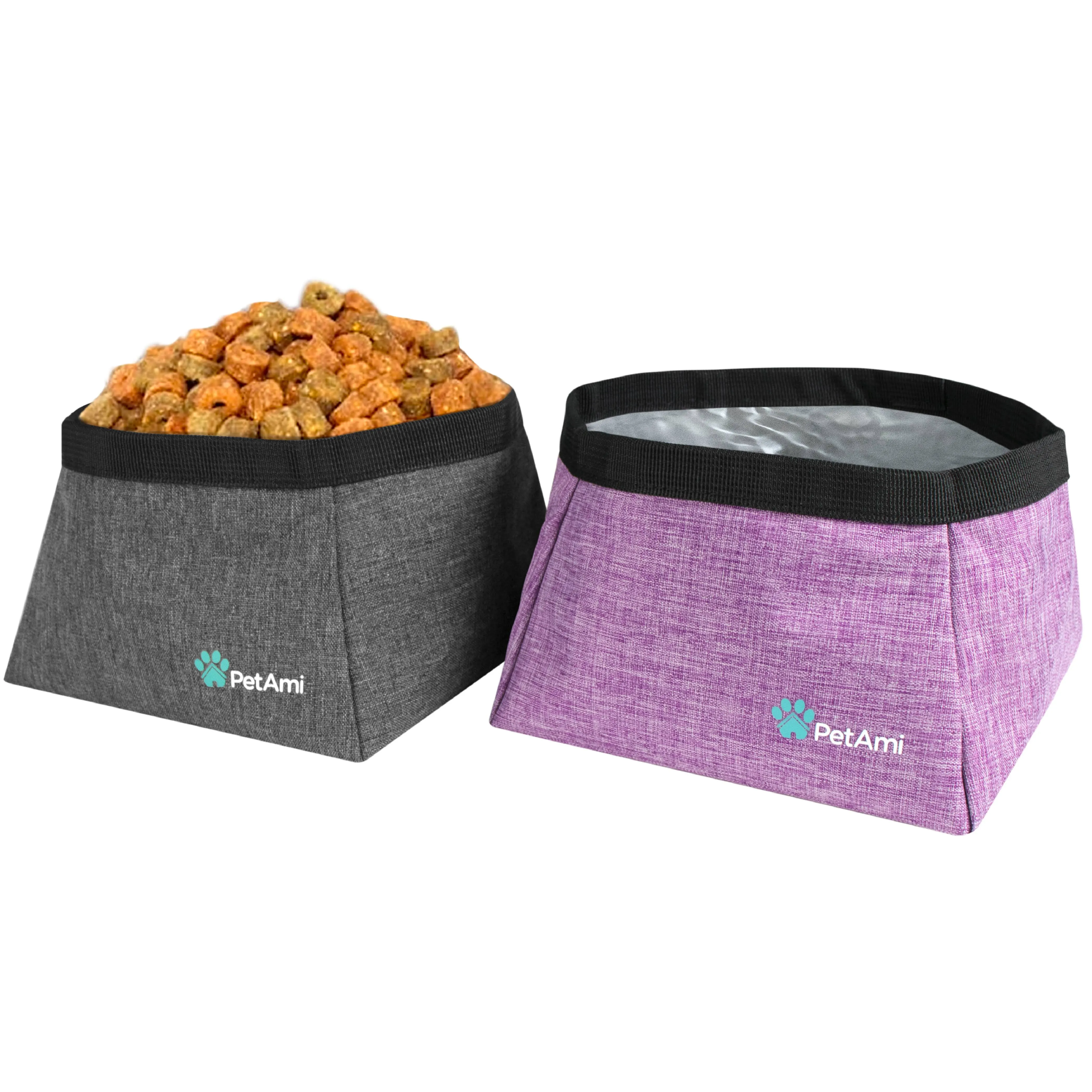 Petami Dog Food Travel Bag Dogs with Collapsible Dog Water Bowls