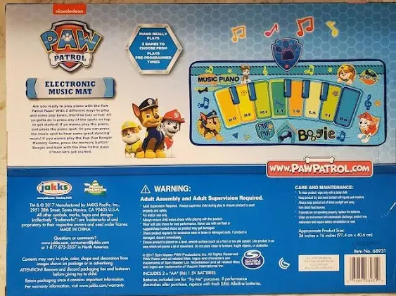 Jakks Pacific Paw Patrol Pup Boogie Electronic Music Mat