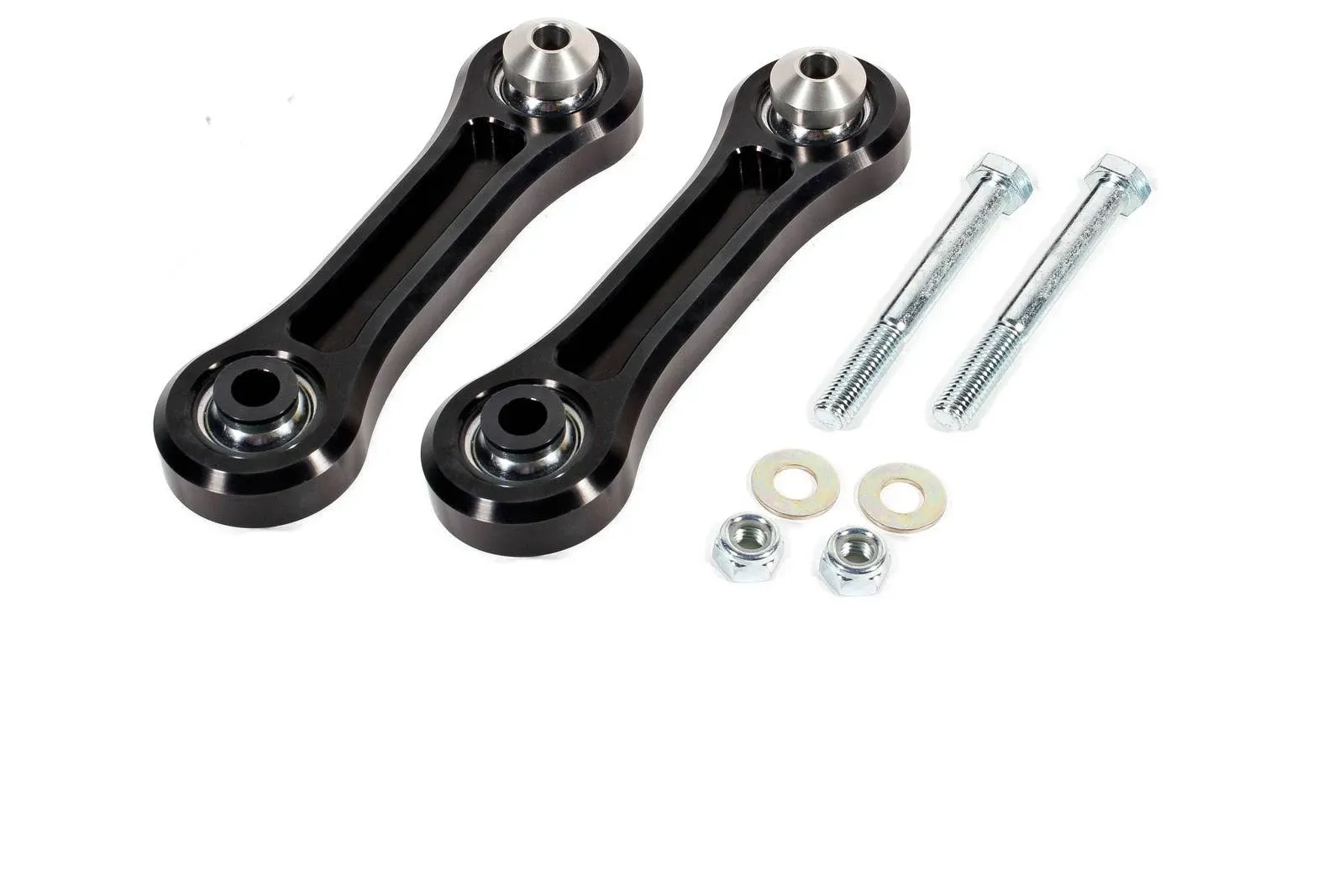 BMR 15-17 S550 Mustang Rear Lower Control Arms Vertical Link w/ Spherical Bearings - Black