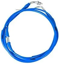 NIBBI High Performance Motorcycle Throttle Cable Adjustable GY6 Scooter Throttle Cable Flat Slide Carburetor Throttle Cable Red 185CM Fit Yamaha TaoTao Kymco SYM GY6 Scooter 125 150 Moped (blue)