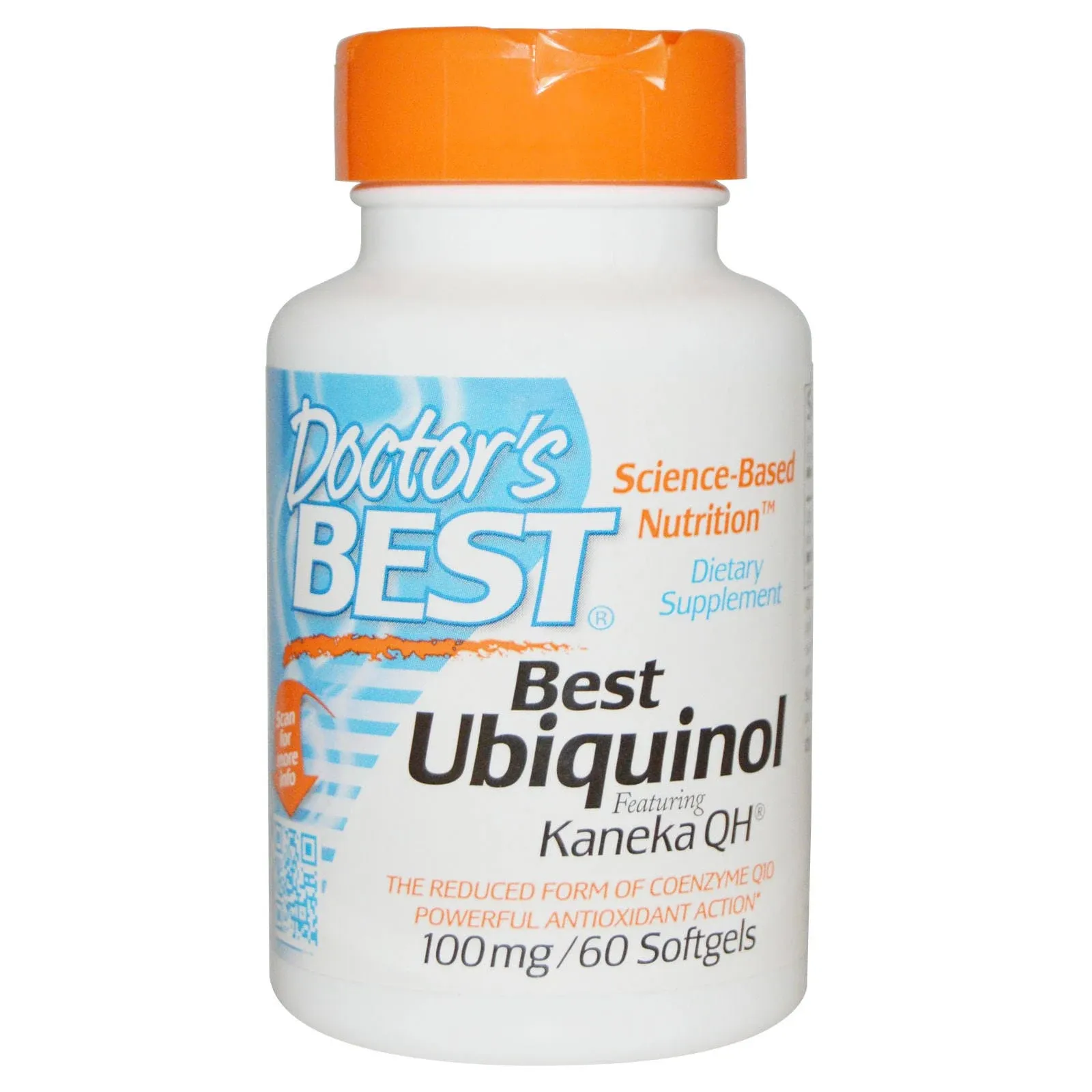 Doctor's Best, Ubiquinol with Kaneka Q+, 100 mg, 60 Softgels