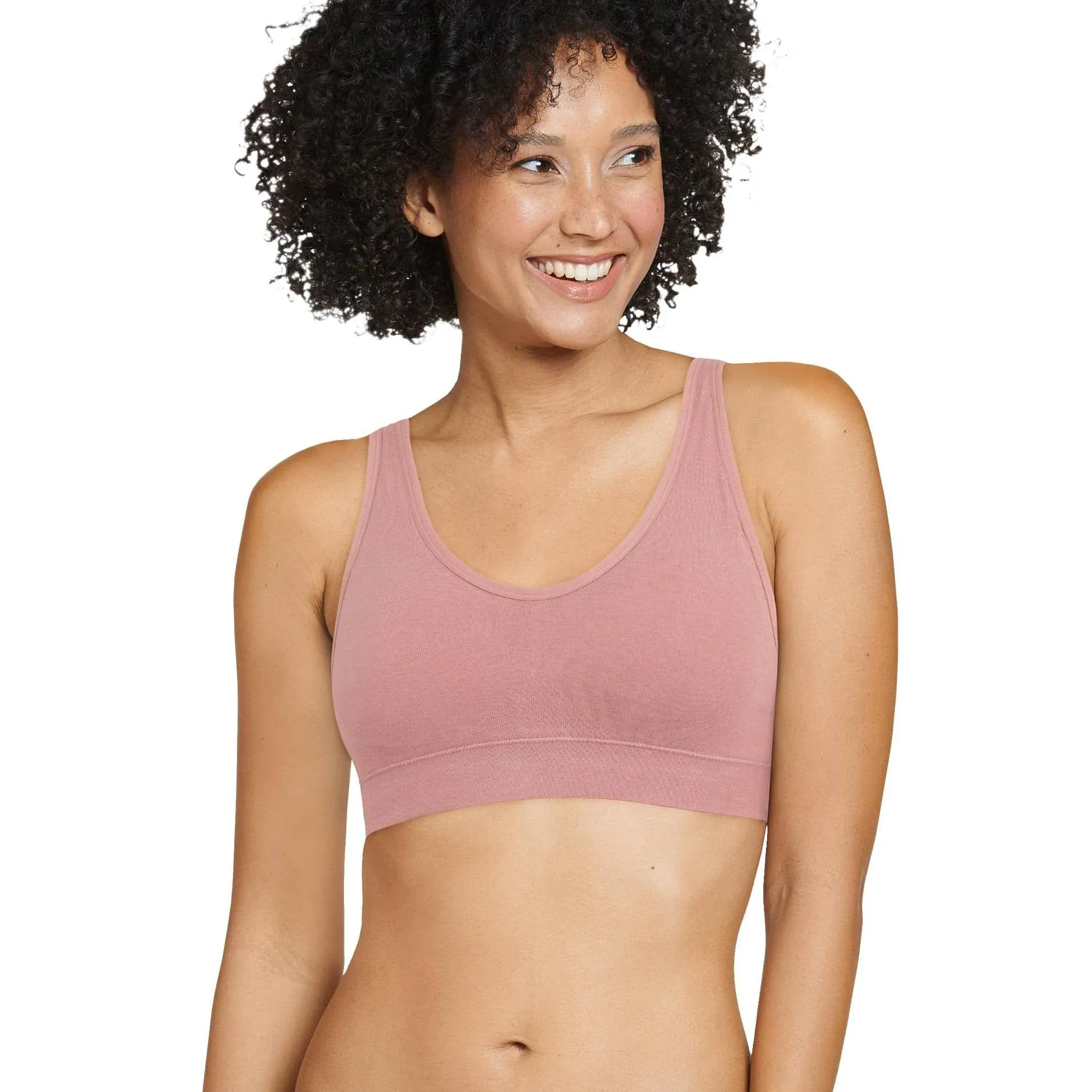 Jockey Women's Bra Cotton Blend Seamfree Light Support Bralette