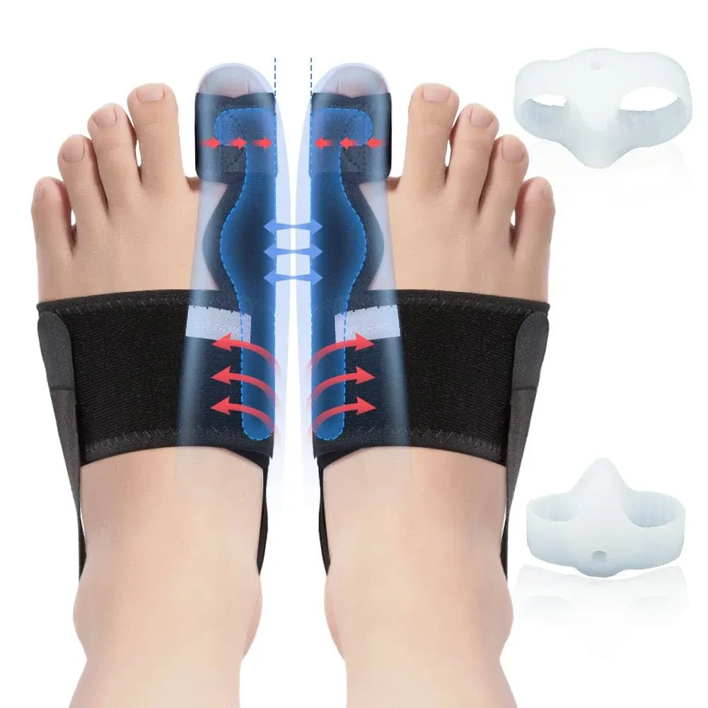 Fitgeno Bunion Corrector Women & Men Big Toe: Foot Straightener Splint Brace - Adjustable Bunyan Correction Orthopedic for Hallux Valgus Pain Relief 2 Pcs