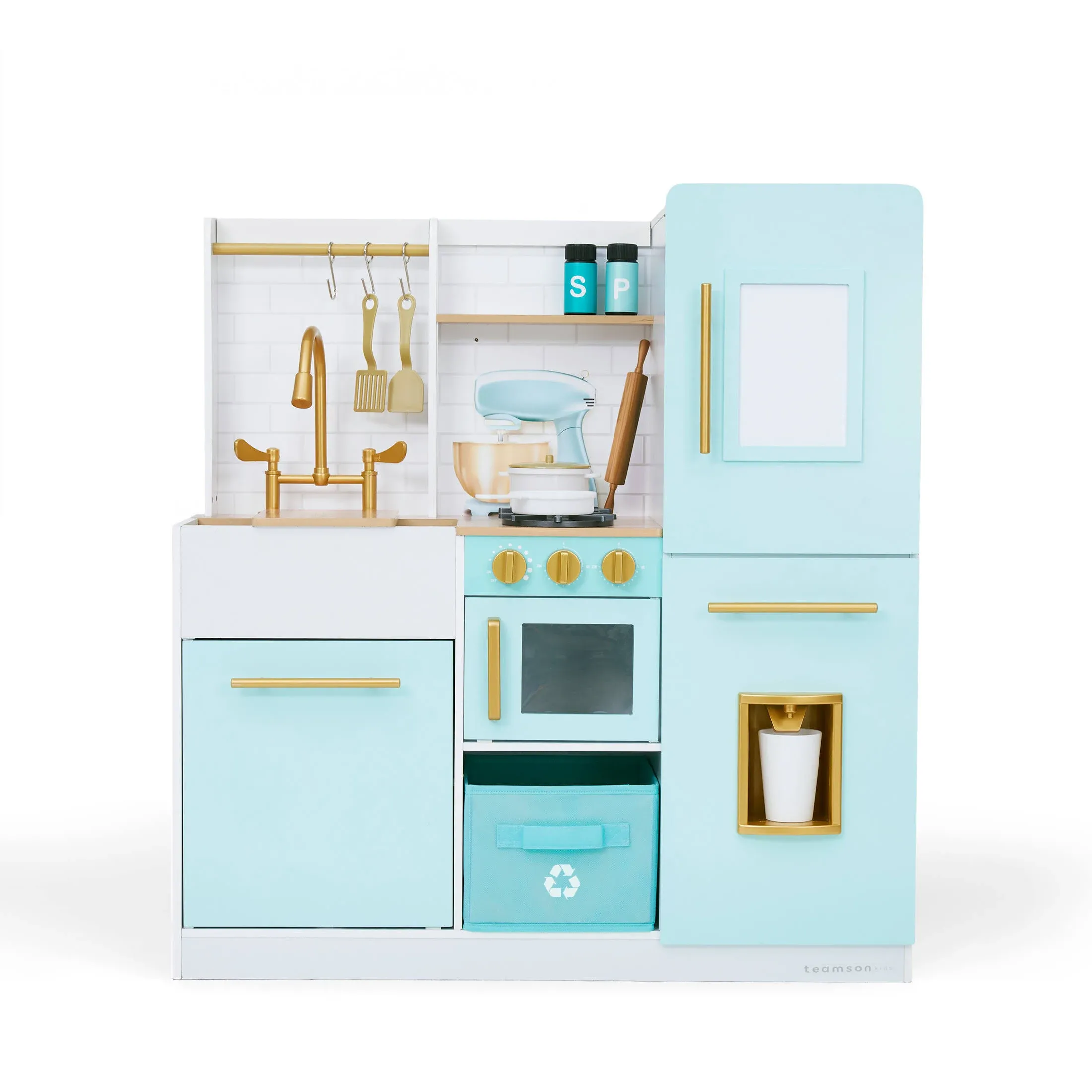 Teamson Kids - Biscay Delight Classic Play Kitchen - Mint