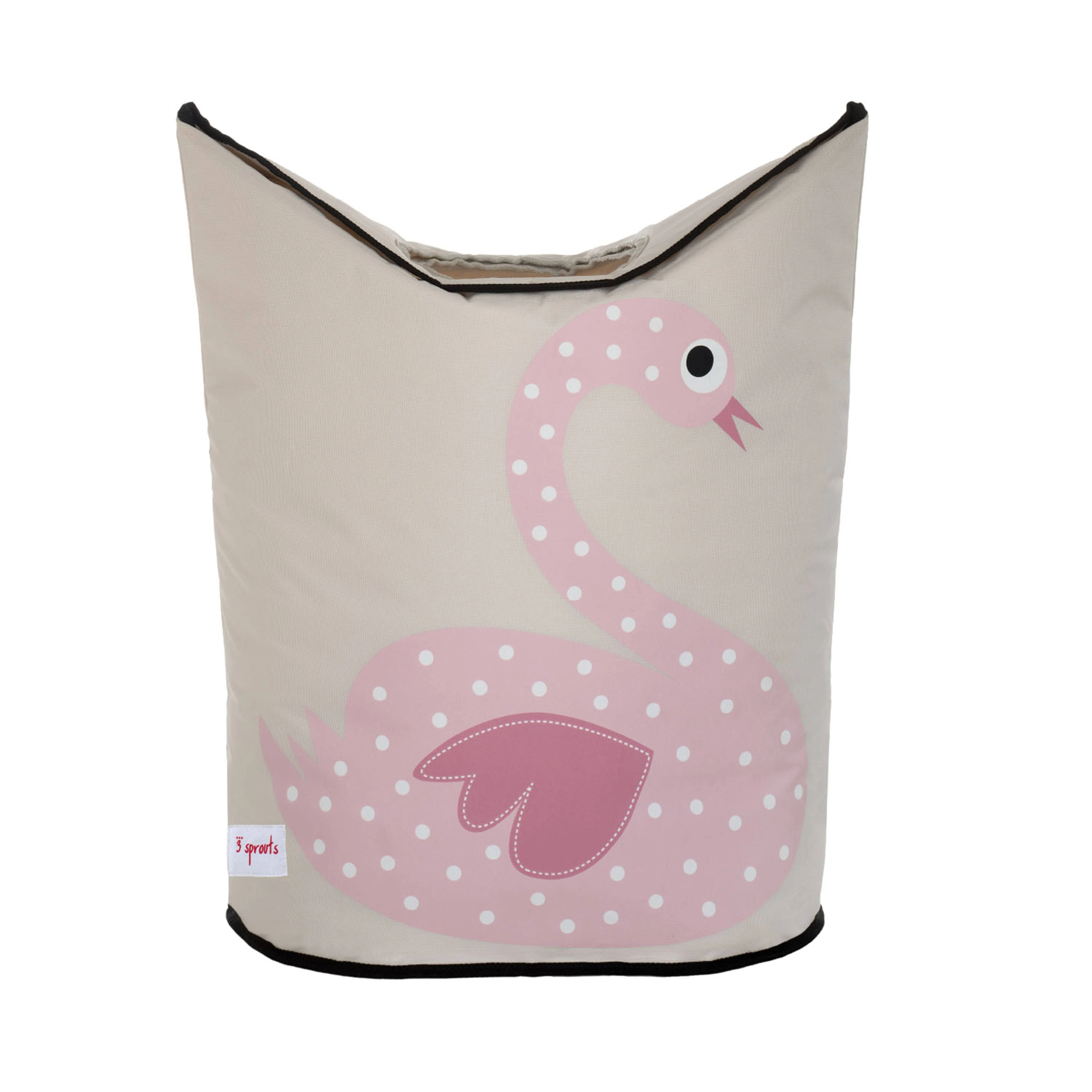 3 Sprouts - Swan Laundry Hamper