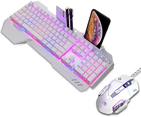 RGB Backlit Gaming Gaming Keyboard Mouse Combo With Wrist Rest, Phone Holder   Ideal For Desktop And Laptop Gamers From Xintech, $12.60 | DHgate.Com