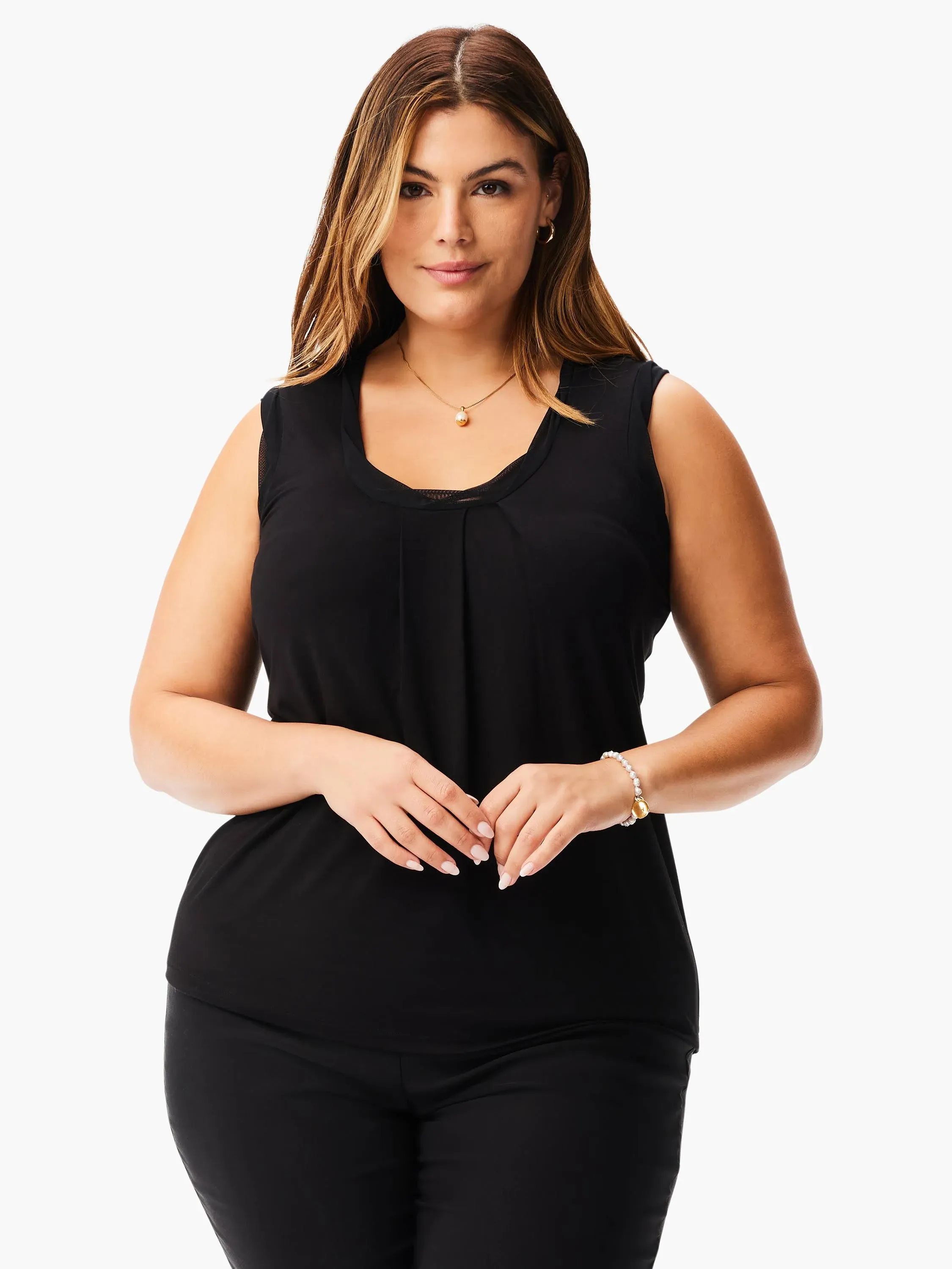 Nic+Zoe Plus Date Night Drape Tank